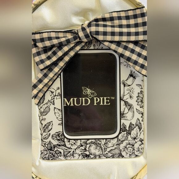 NIB - Mud Pie Toile Floral 2x3 Picture Frame - Picture 3 of 11